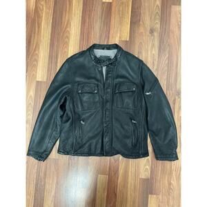 Vintage Rogue Leather Motorcycle Jacket XL